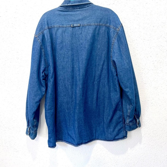 Levi's shacket Blue Sherpa-Lined Jacket‎ XXL - Picture 6 of 7